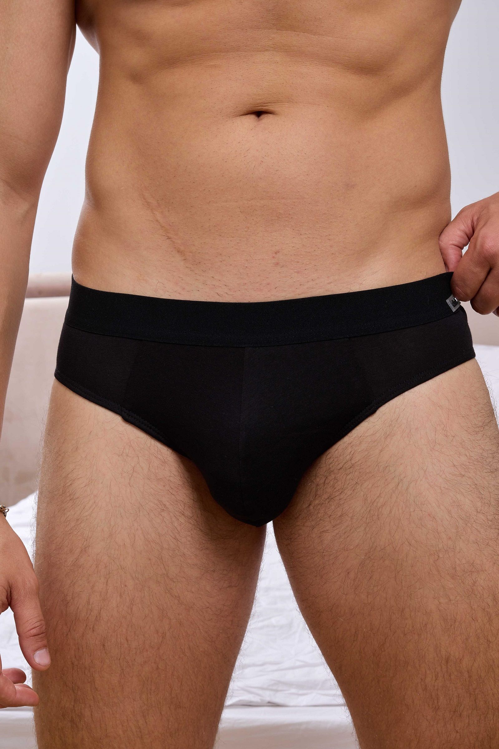 Черные бамбуковые трусы-брифы 1