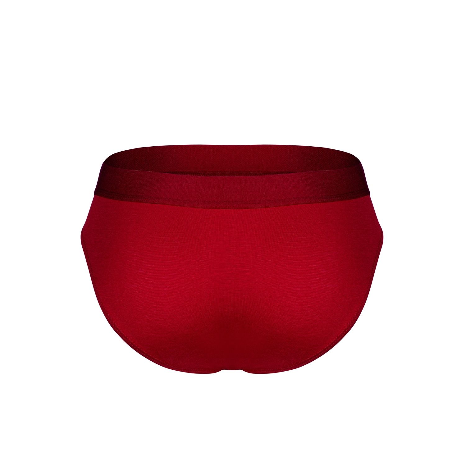Бордовые бамбуковые трусы-брифы 2