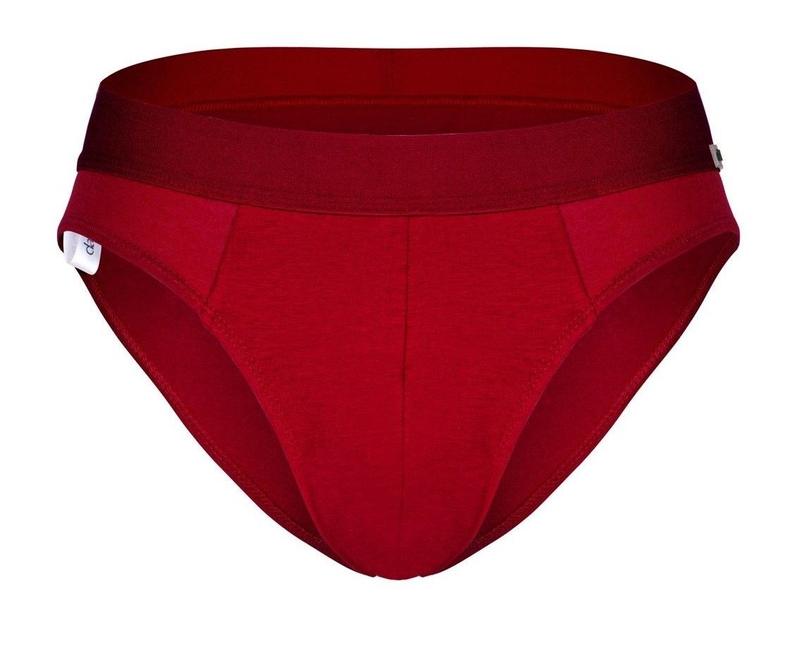 Бордовые бамбуковые трусы-брифы 1