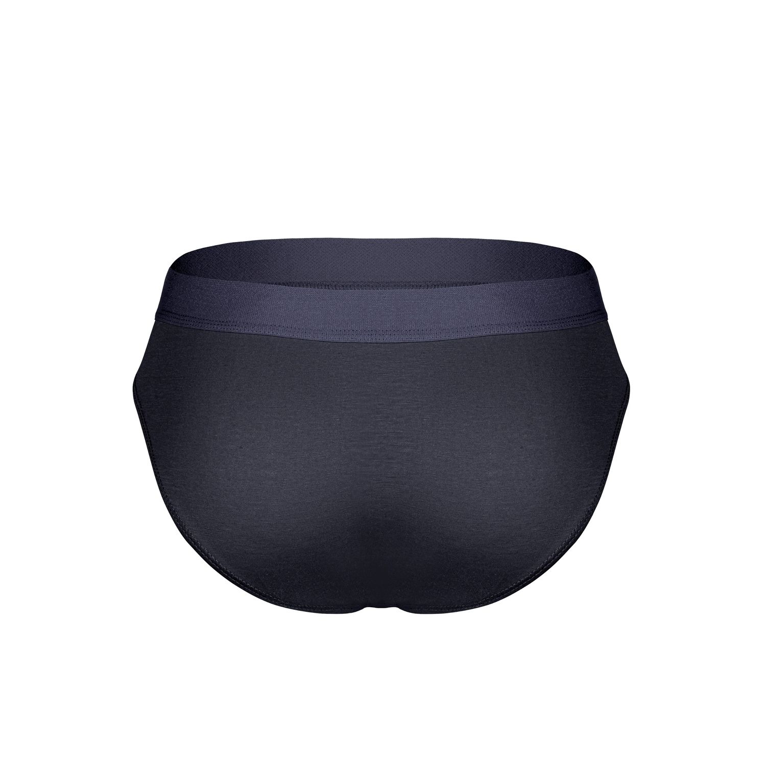 Антрацитовые бамбуковые трусы-брифы 2