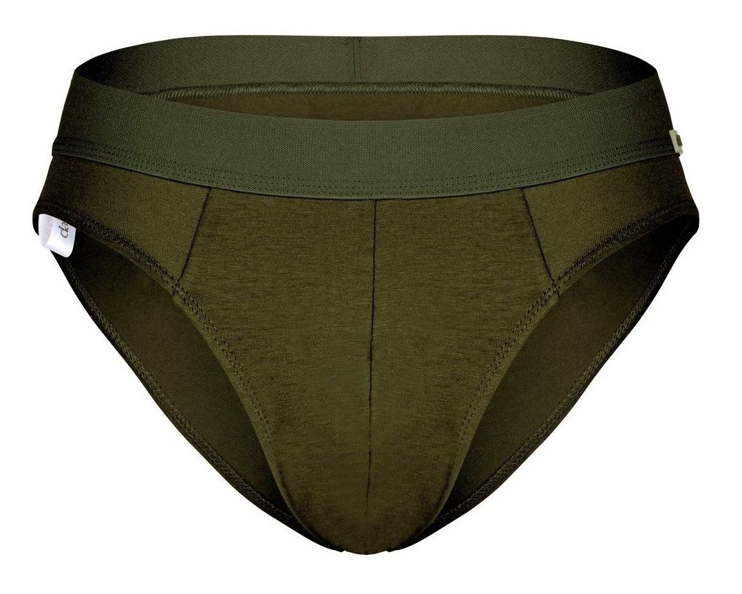 Бамбуковые трусы-брифы цвета хаки 1