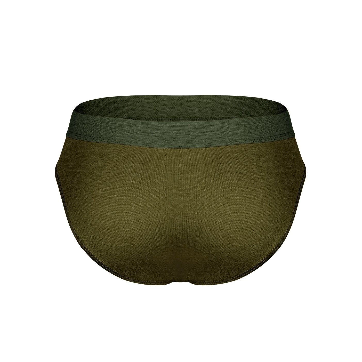 Бамбуковые трусы-брифы цвета хаки 2