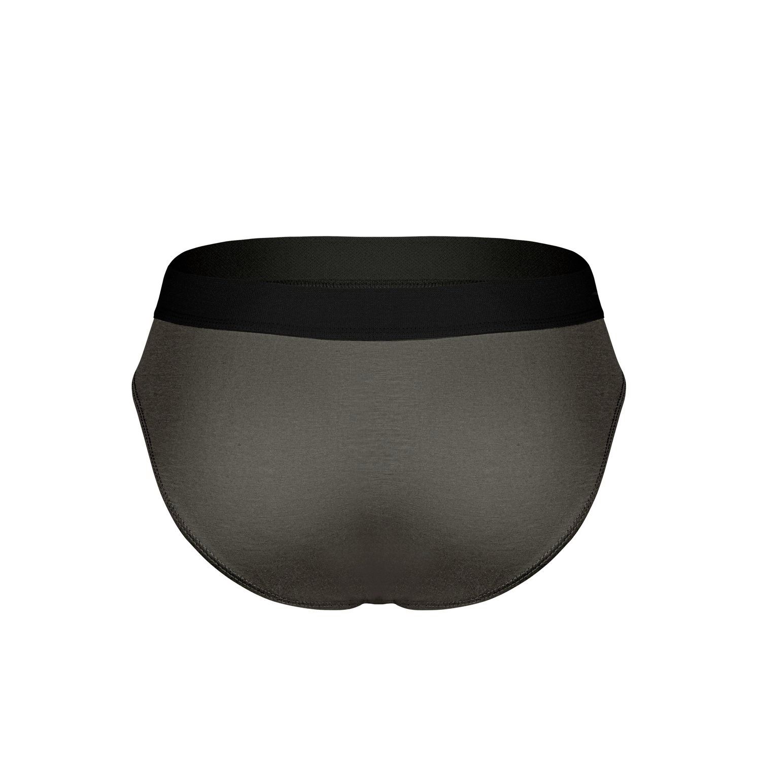 Темно-серые бамбуковые трусы-брифы 2