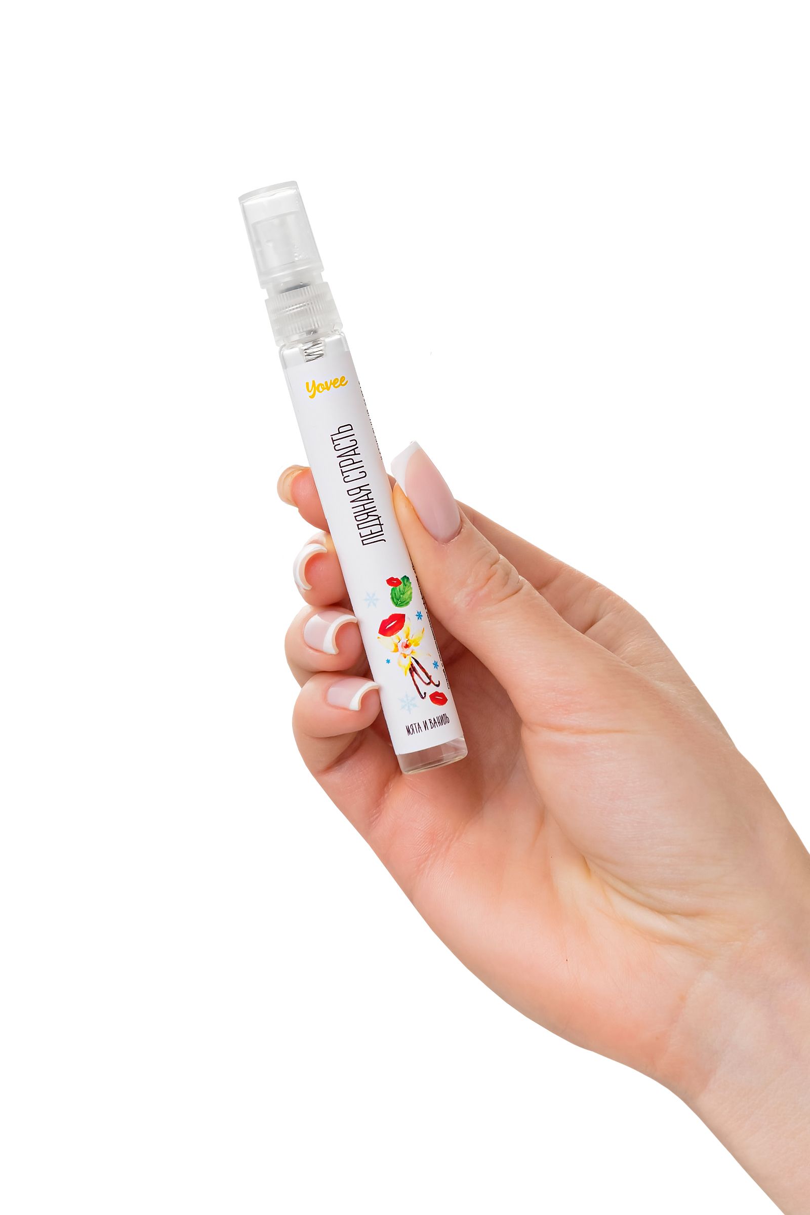 Охлаждающе-возбуждающий оральный спрей «Ледяная страсть» со вкусом мяты и ванили - 10 мл. 4