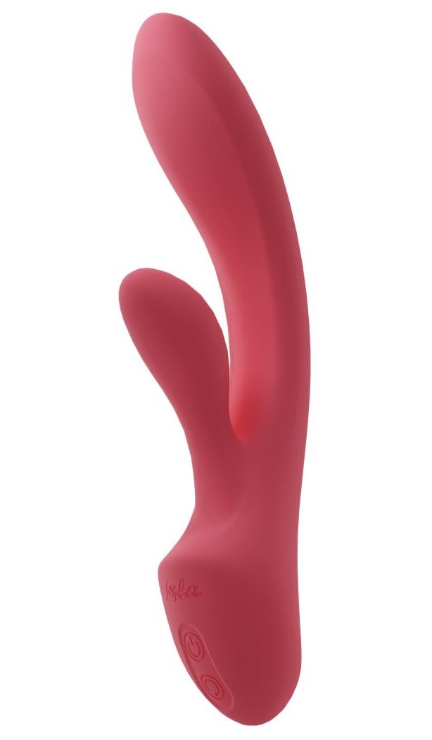 Коралловый перезаряжаемый вибратор-кролик Bali - 19,6 см. 1