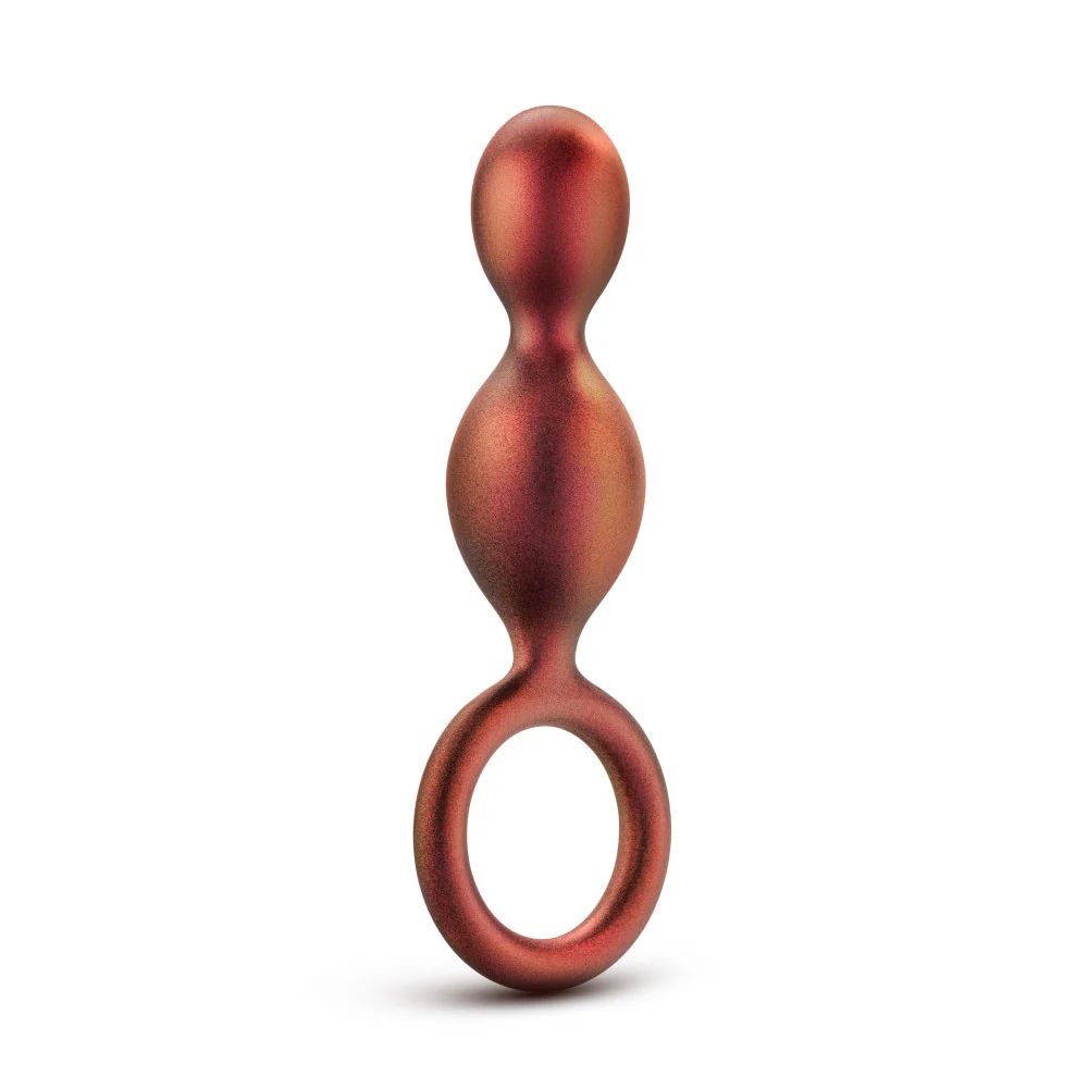 Коричневый анальный стимулятор Duo Loop Copper Anal Plug - 13,3 см. 1