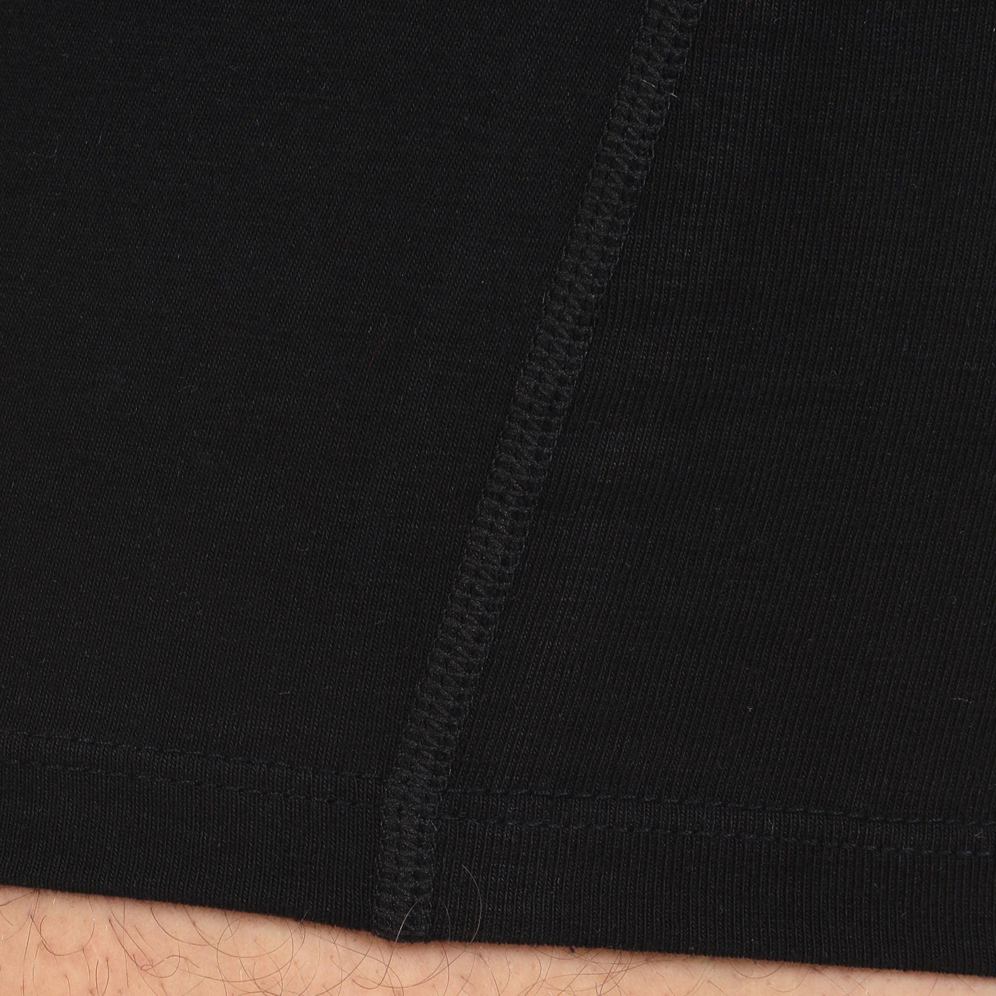 Черные мужские трусы-боксеры с пришивной брендированной резинкой 5