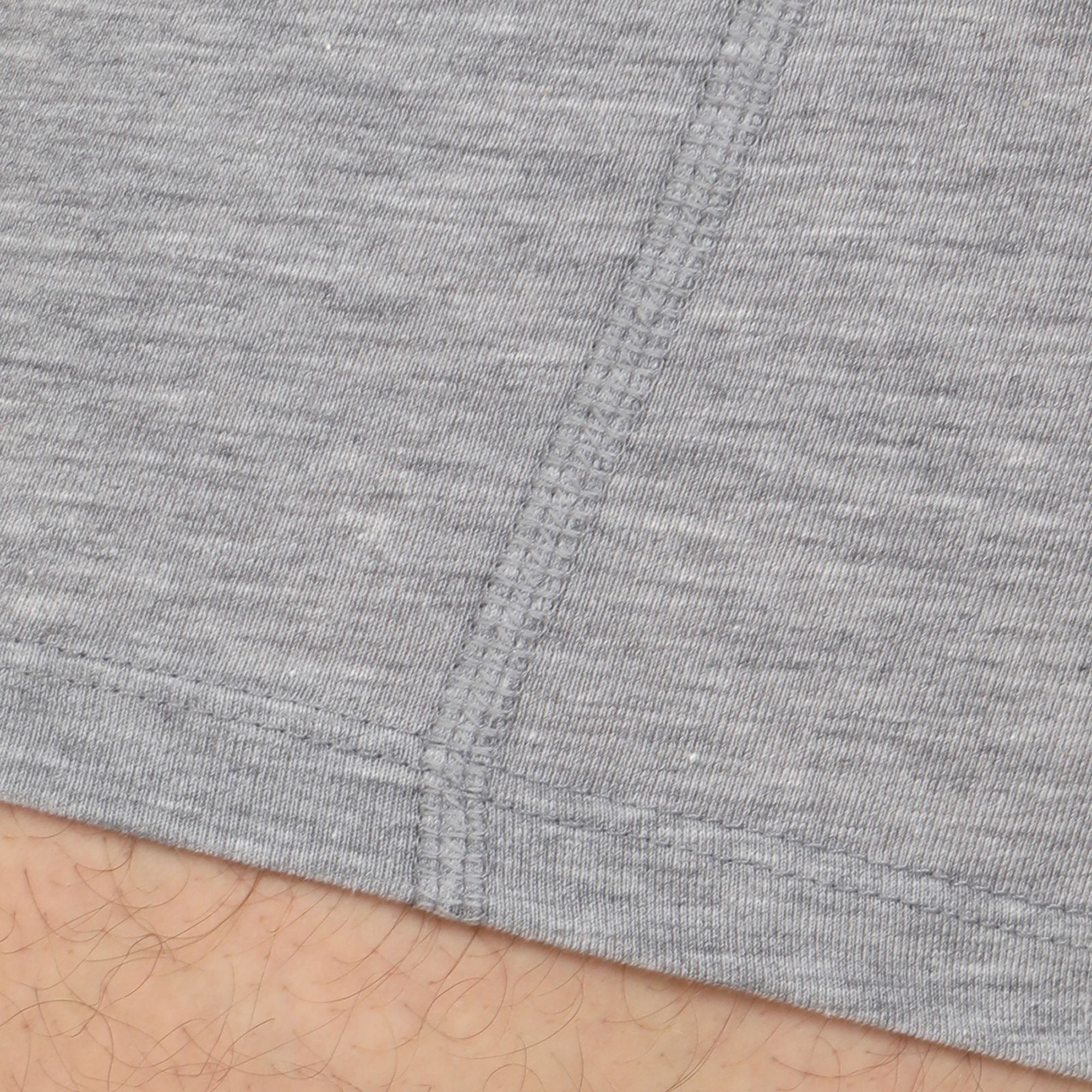 Серые мужские трусы-боксеры с пришивной брендированной резинкой 5