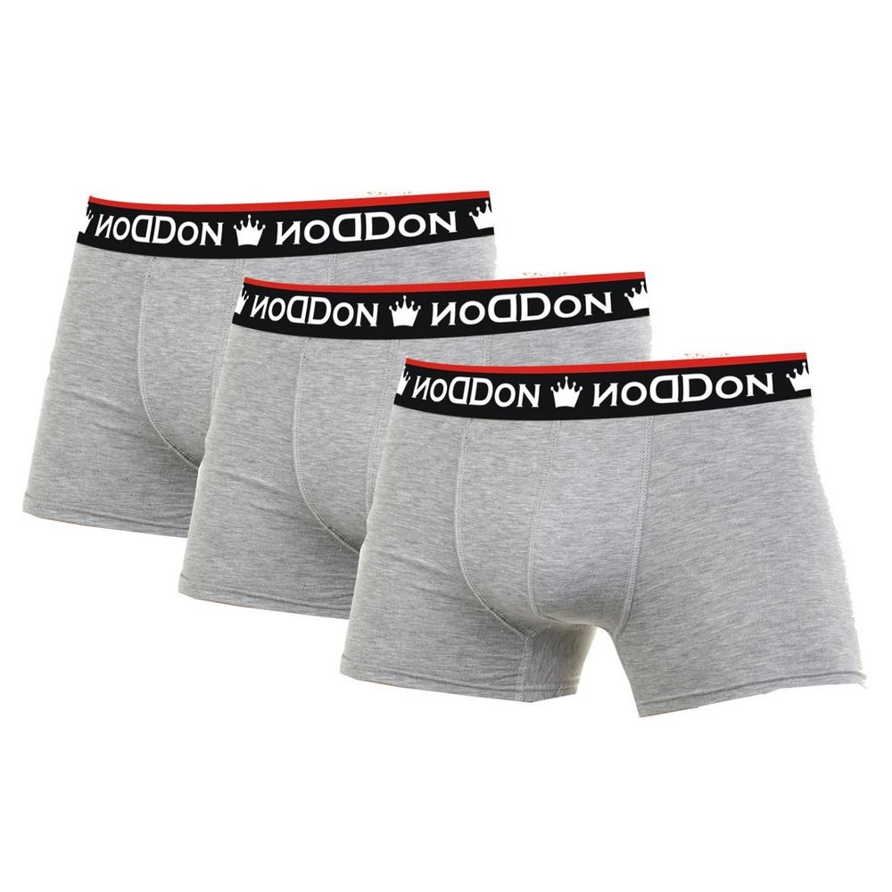 Набор из 3 серых меланжевых трусов-боксеров DonDon 1