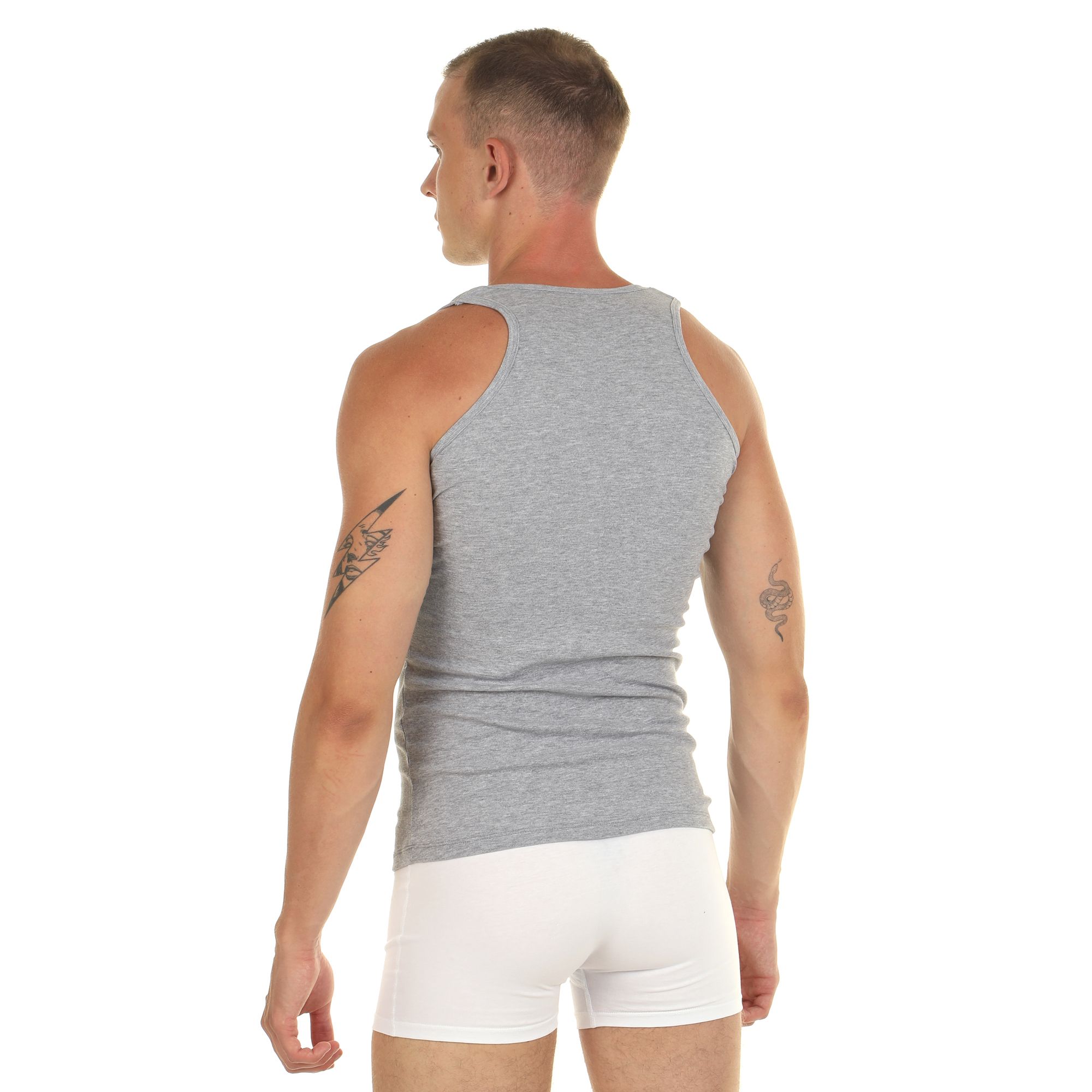 Мужская хлопковая майка-борцовка 2