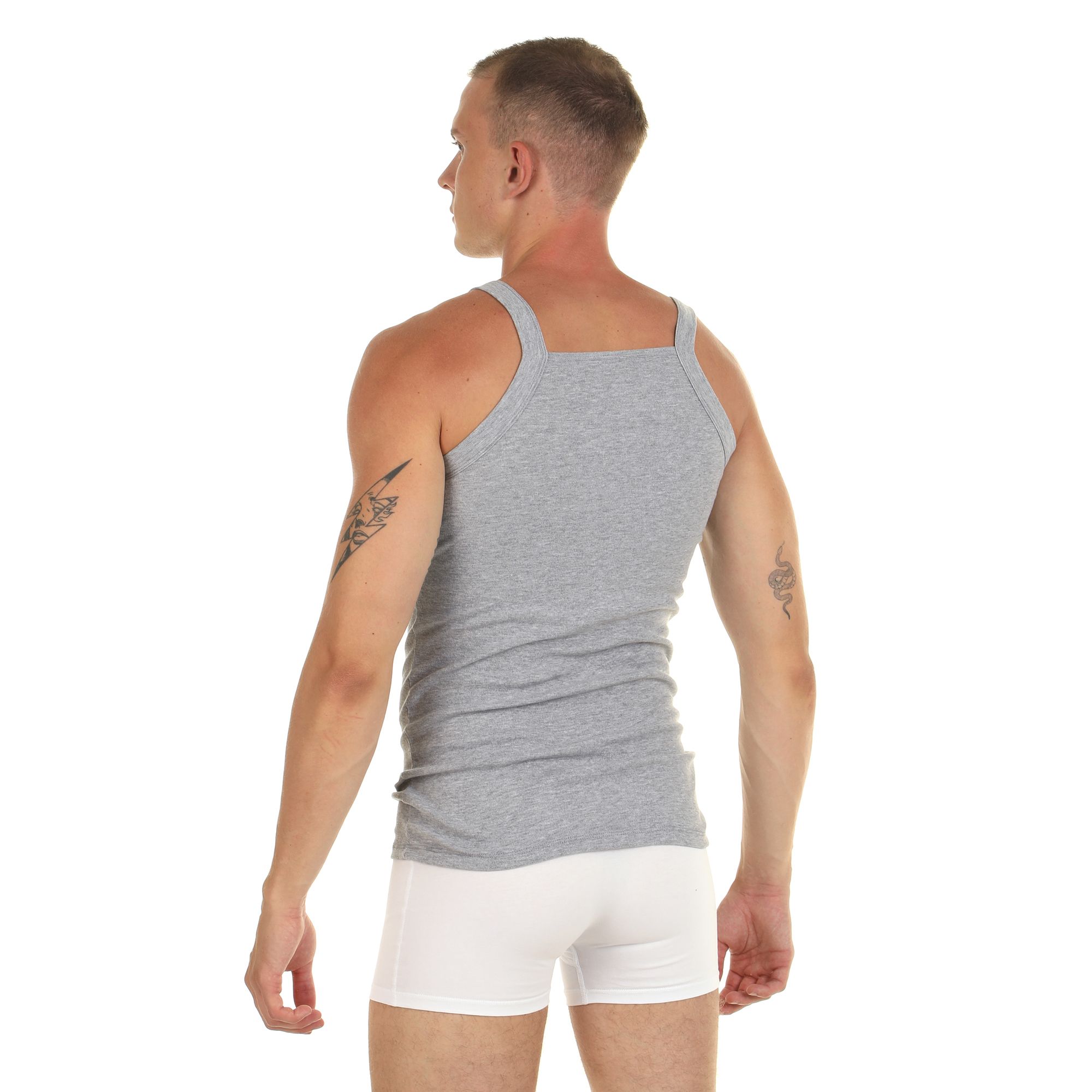 Мужская майка на узких бретелях 2