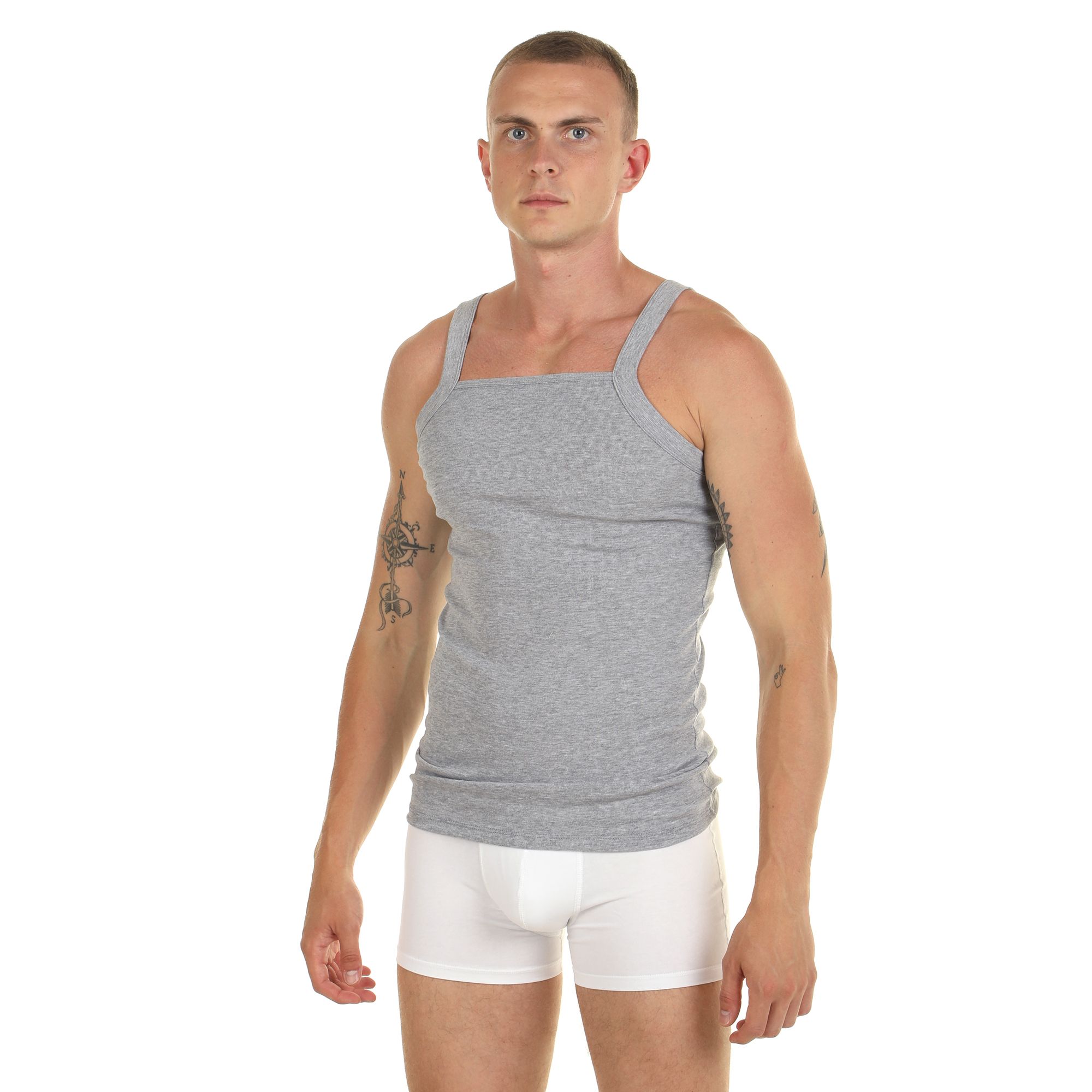 Мужская майка на узких бретелях 1