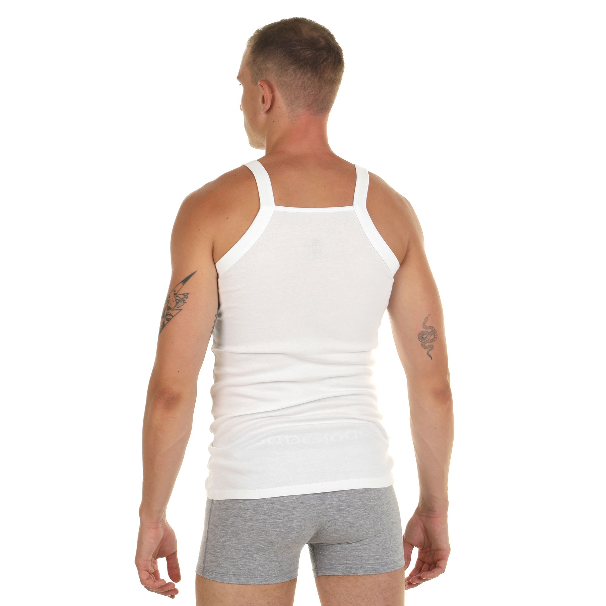 Мужская майка на узких бретелях 5