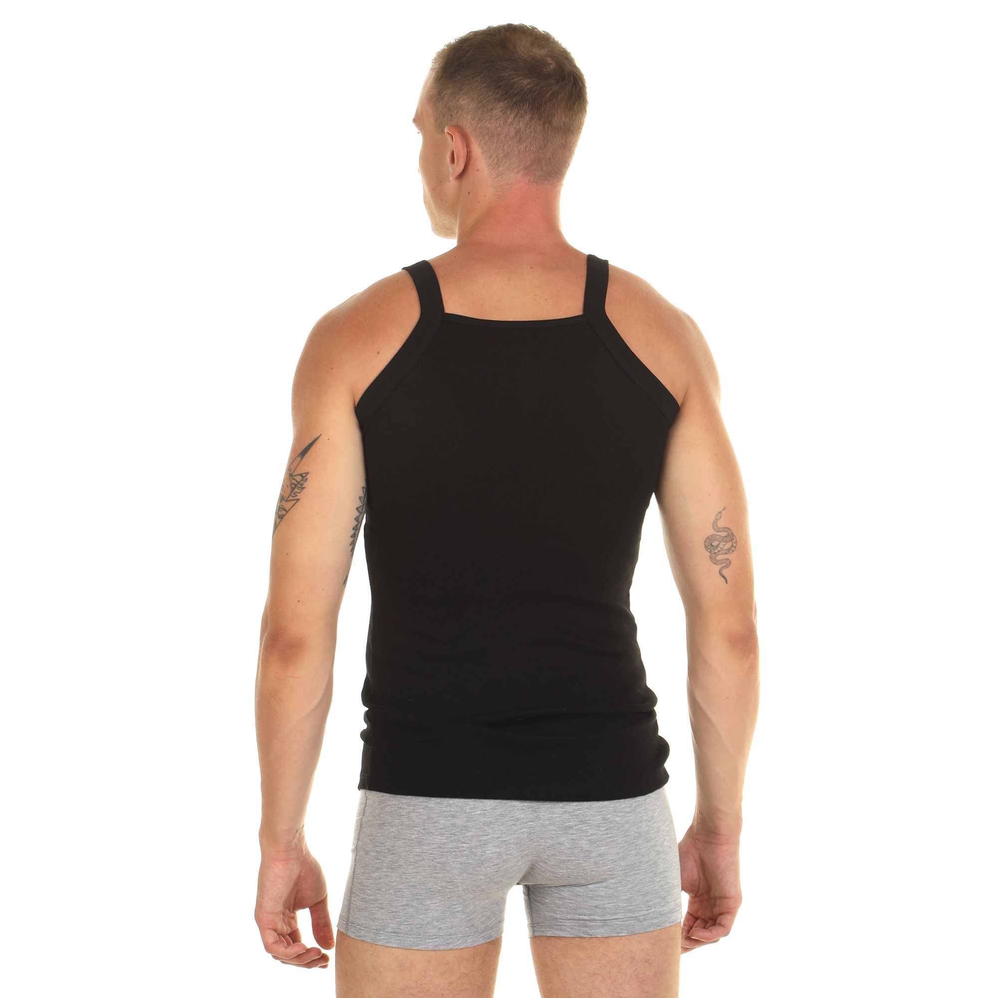 Мужская майка на узких бретелях 8