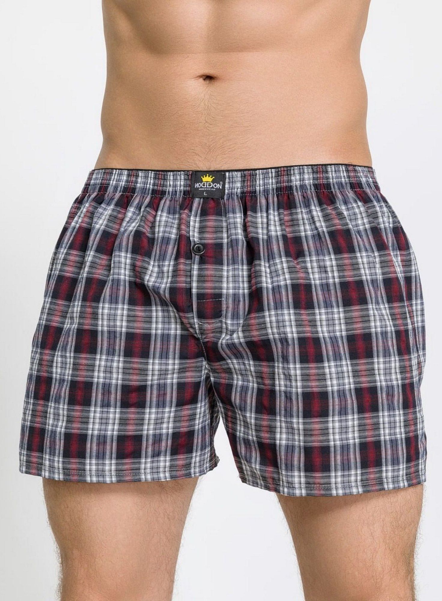 Набор из 3 мужских трусов-шортов в клетку 3