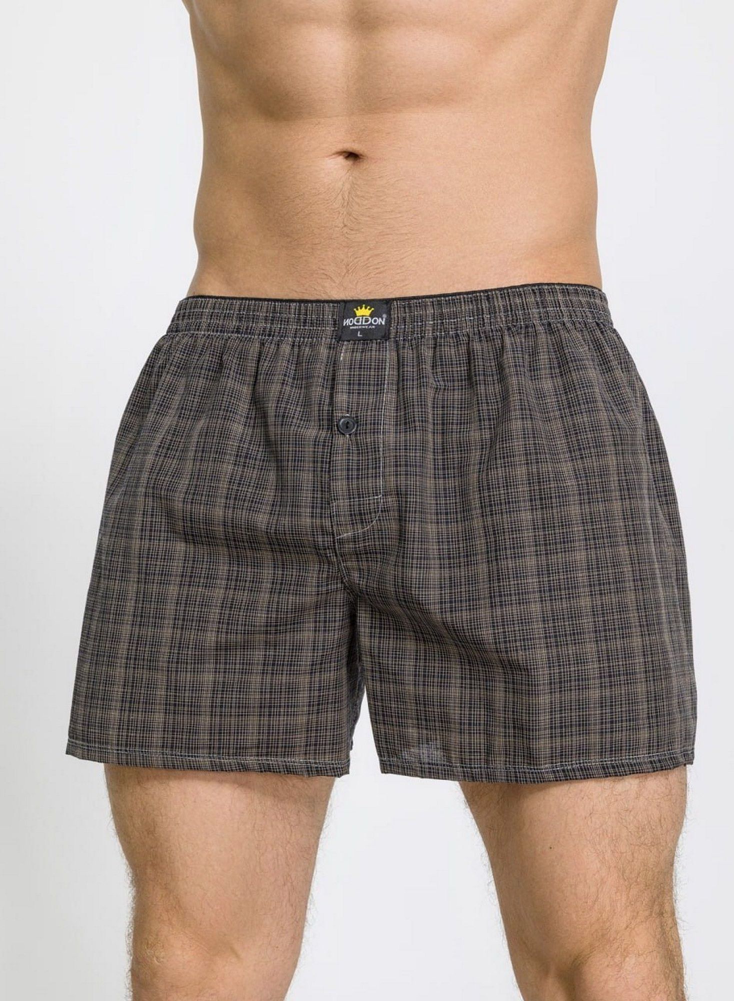 Набор из 3 мужских трусов-шортов в клетку 2