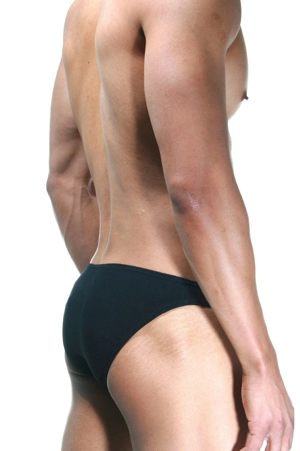 Черные эластичные трусы-слипы 2