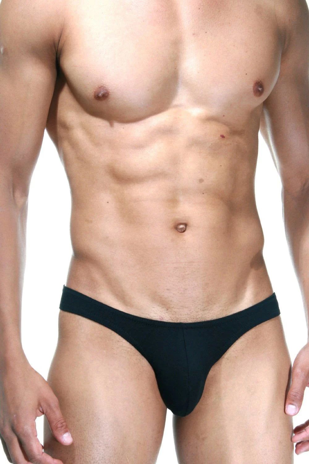 Черные эластичные трусы-слипы 1