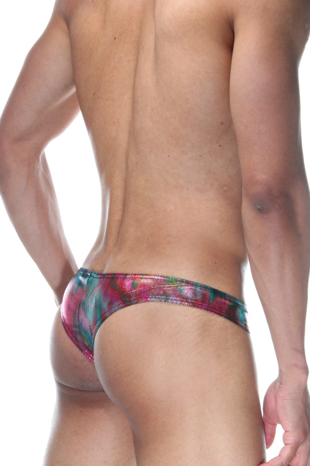 Сексуальные трусы-бразилиана из ткани с блеском 2