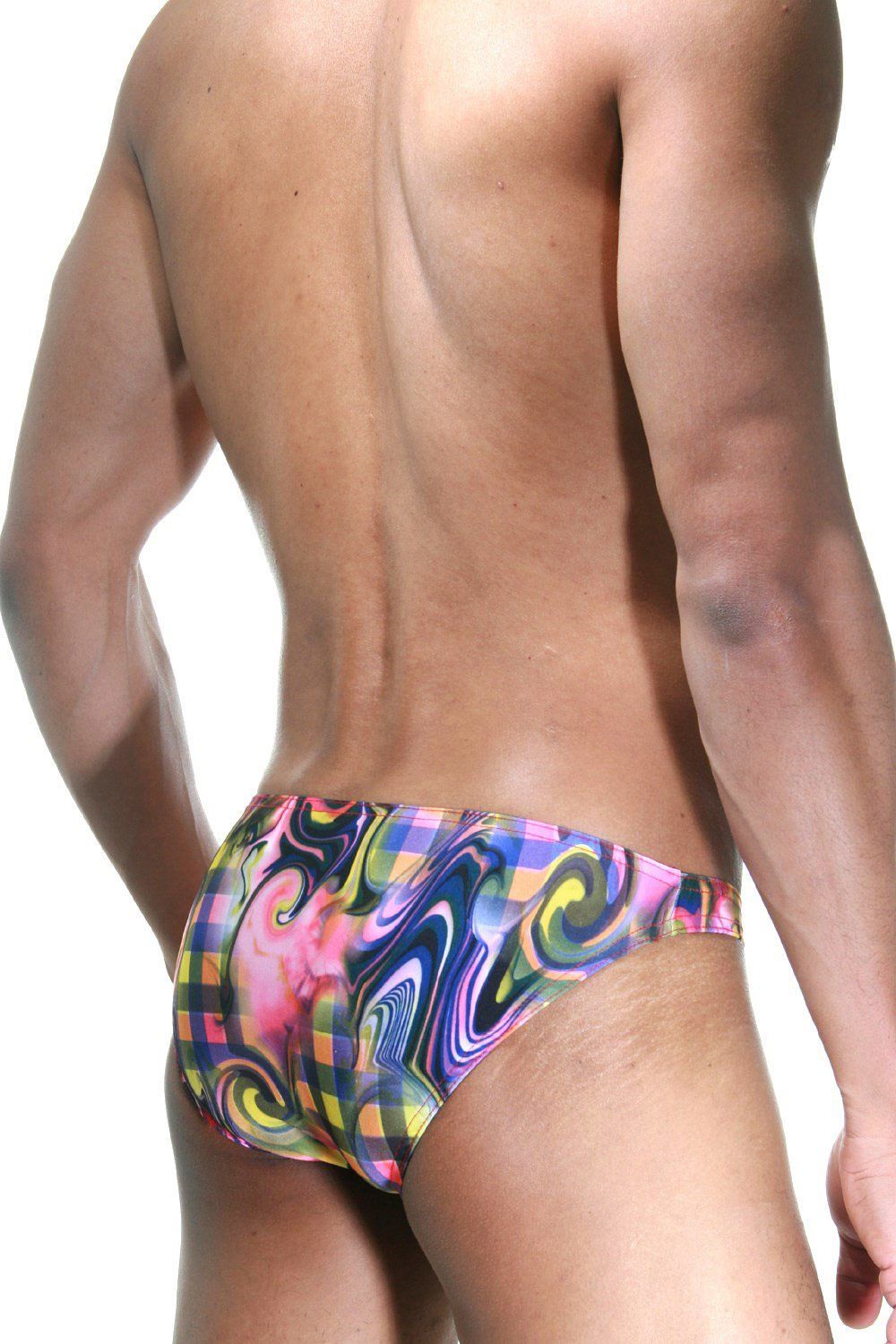 Яркие трусы-слипы с замысловатым цветным принтом 2