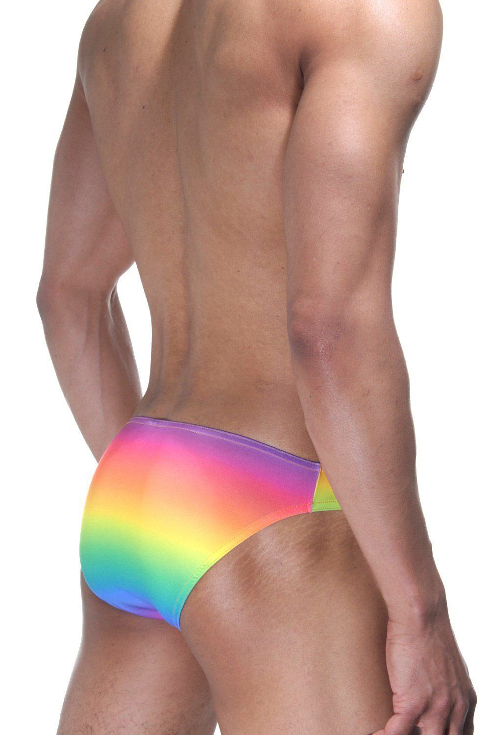 Мужские трусы-слипы с цветными разводами 2