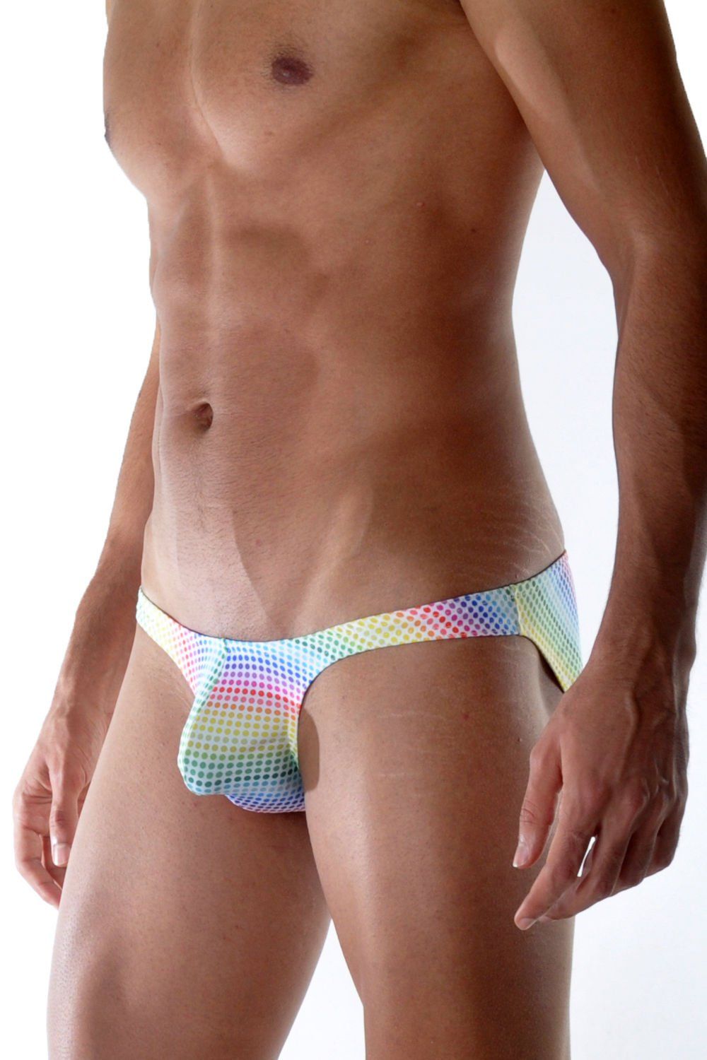 Сексуальные трусы-слипы с цветной горох 3