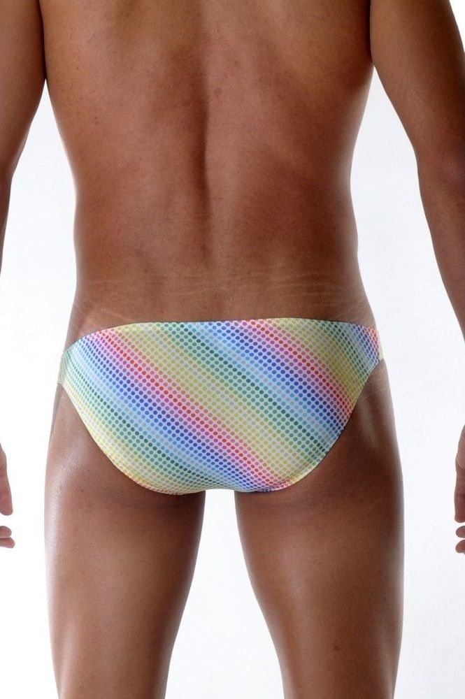 Сексуальные трусы-слипы с цветной горох 2