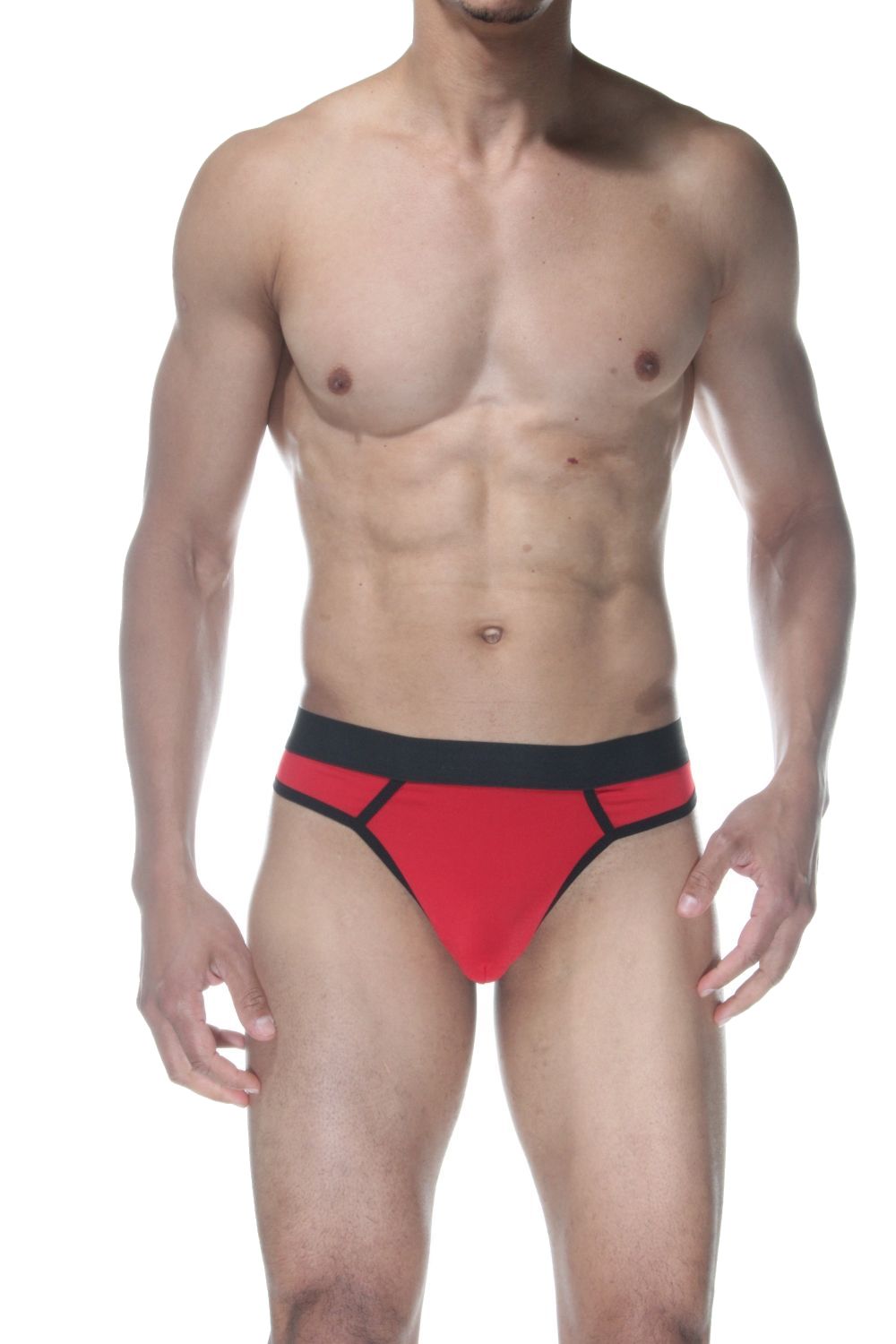 Красные мужские трусы-стринги 1