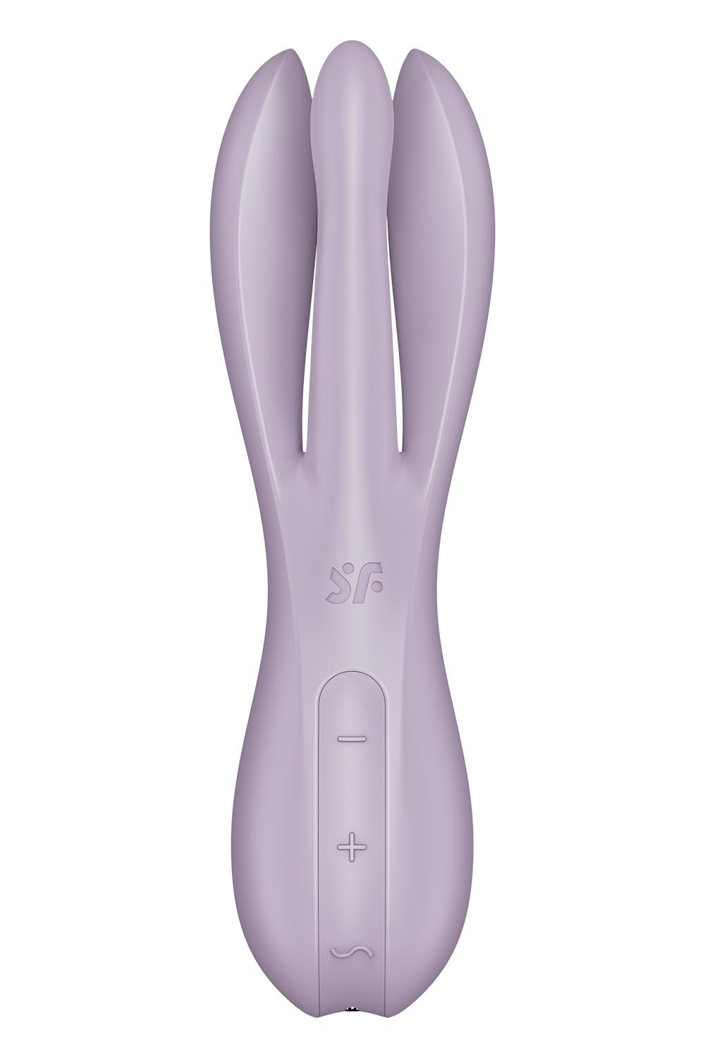 Сиреневый клиторальный вибромассажер Threesome 2 1