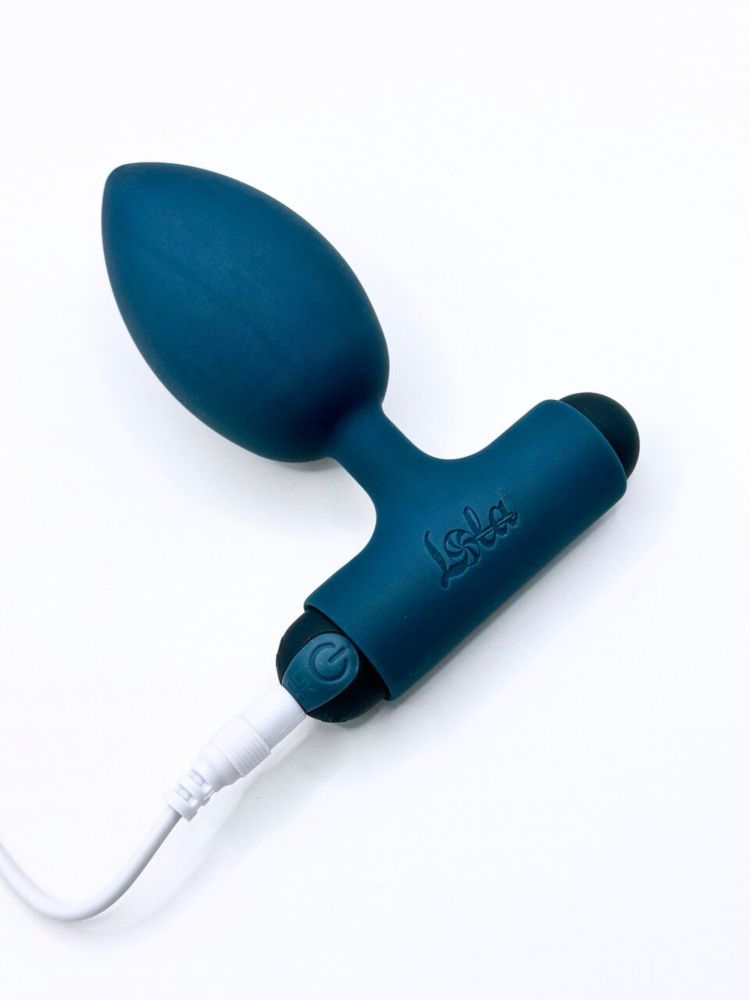 Бирюзовая анальная пробка с перезаряжаемой вибропулей Perfection 2.0 - 11,1 см. 4