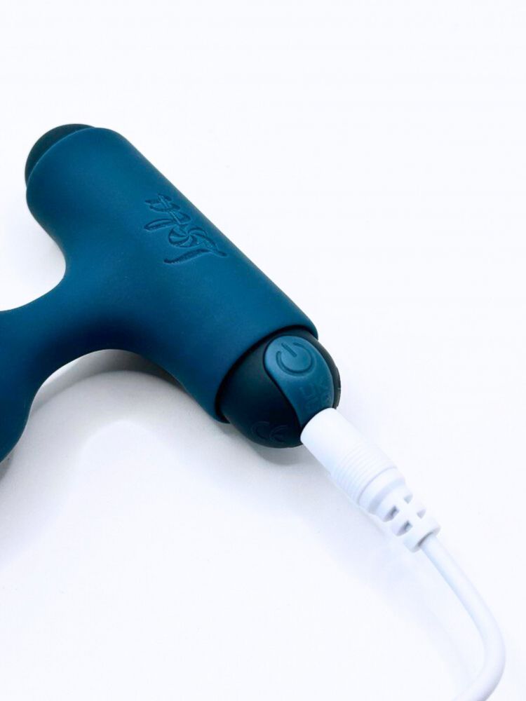 Бирюзовая анальная пробка с перезаряжаемой вибропулей Perfection 2.0 - 11,1 см. 5