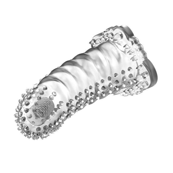 Насадка-удлинитель с пупырышками, усиками и вибропулькой 2