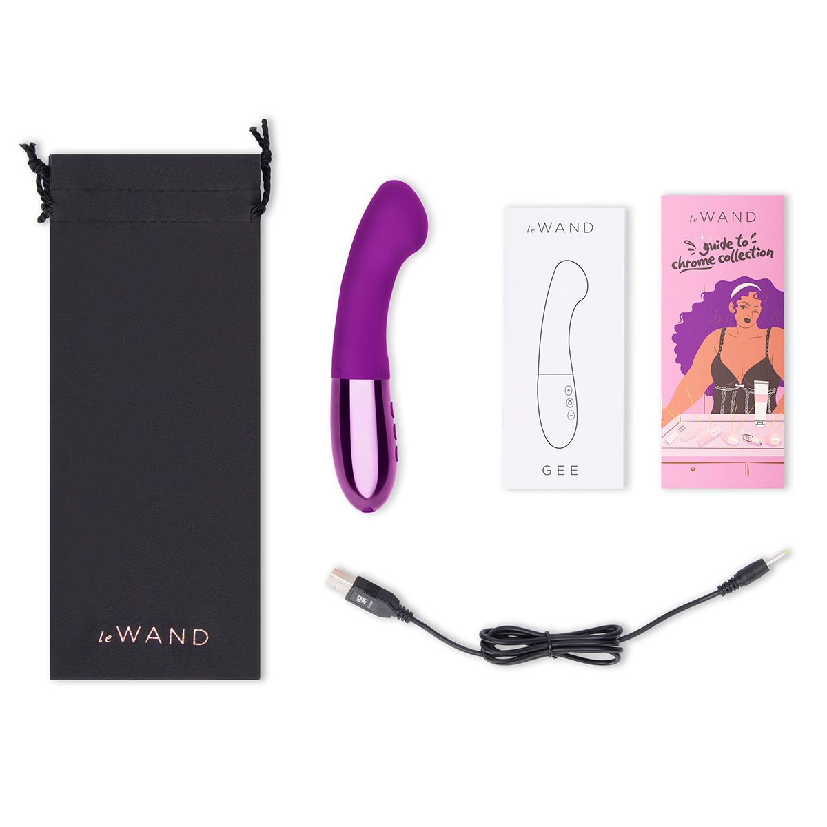 Фиолетовый вибростимулятор для G-точки Gee - 16,6 см. 7