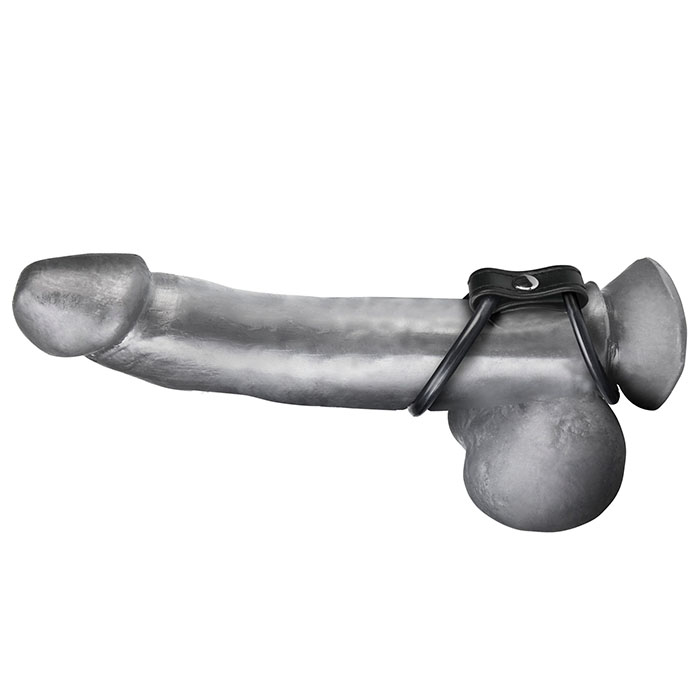 Двойное эрекционное кольцо на пенис и мошонку 3