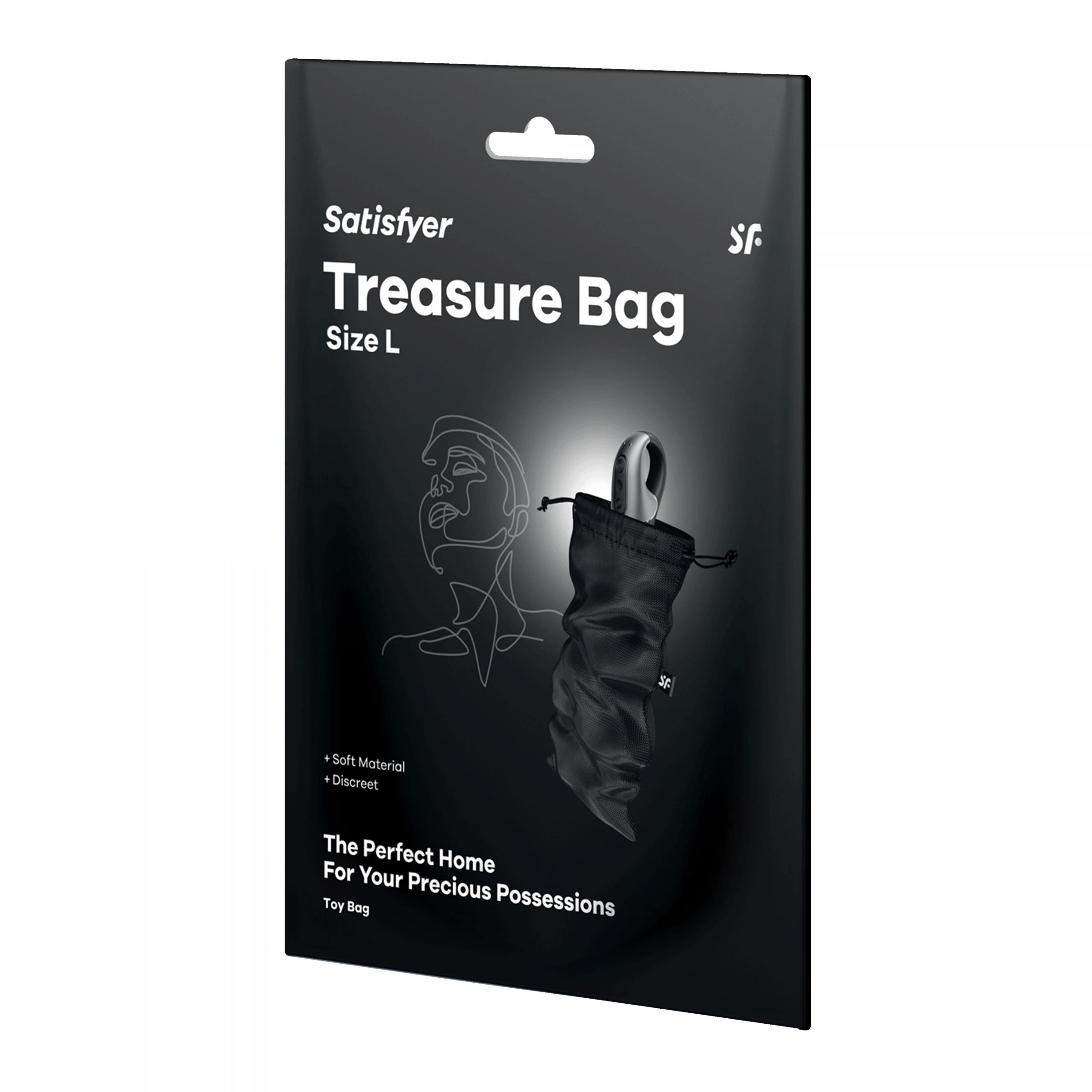 Черный мешочек для хранения игрушек Treasure Bag L 1