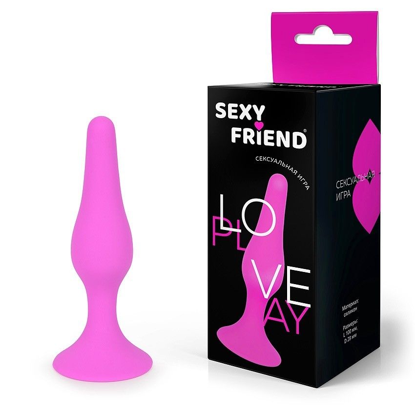 Ярко-розовая анальная втулка - 10 см. 2