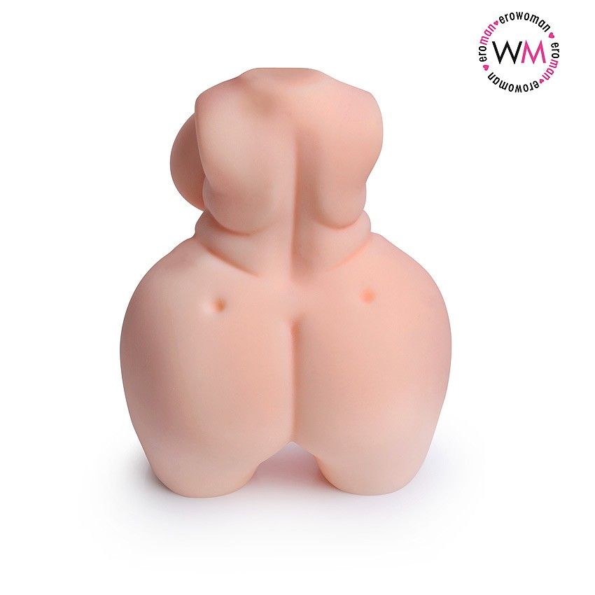 Телесный мастурбатор в форме пышного женского полуторса 5