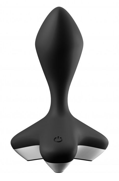 Черная анальная пробка с вибрацией Game Changer - 11,5 см. 1