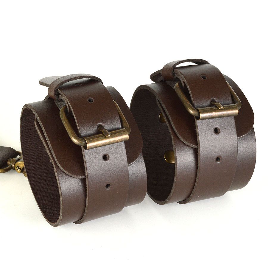 Коричневые наручники Ideal 2