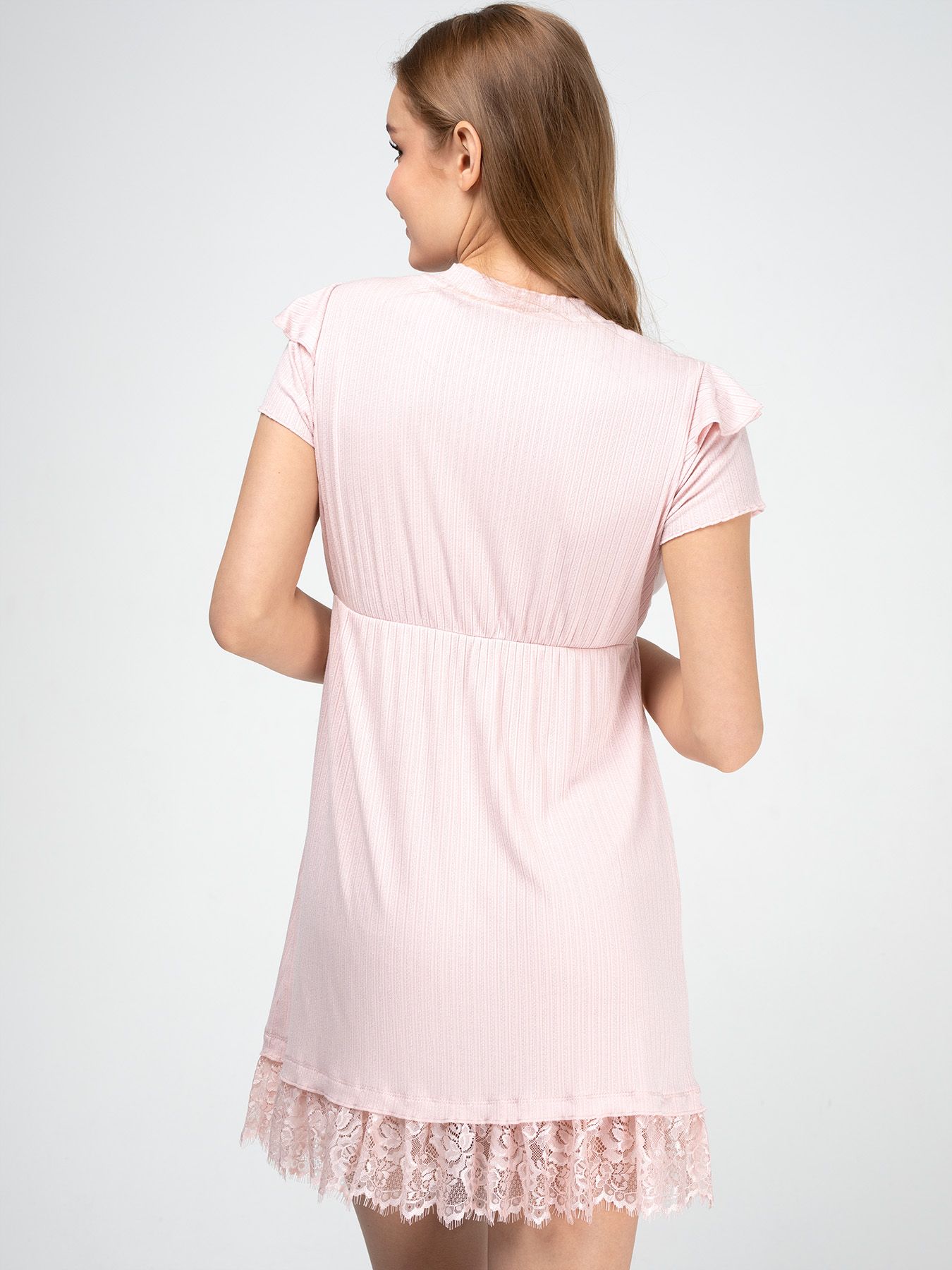 Домашняя сорочка с коротким рукавом 6