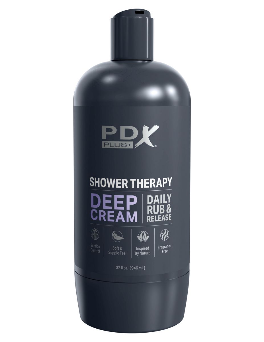 Мастурбатор в бутылке Shower Therapy Deep Cream 4
