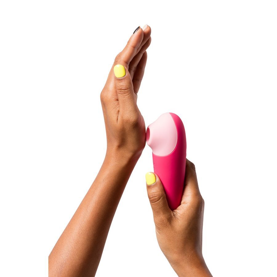 Розовый бесконтактный клиторальный стимулятор Romp Shine X 3
