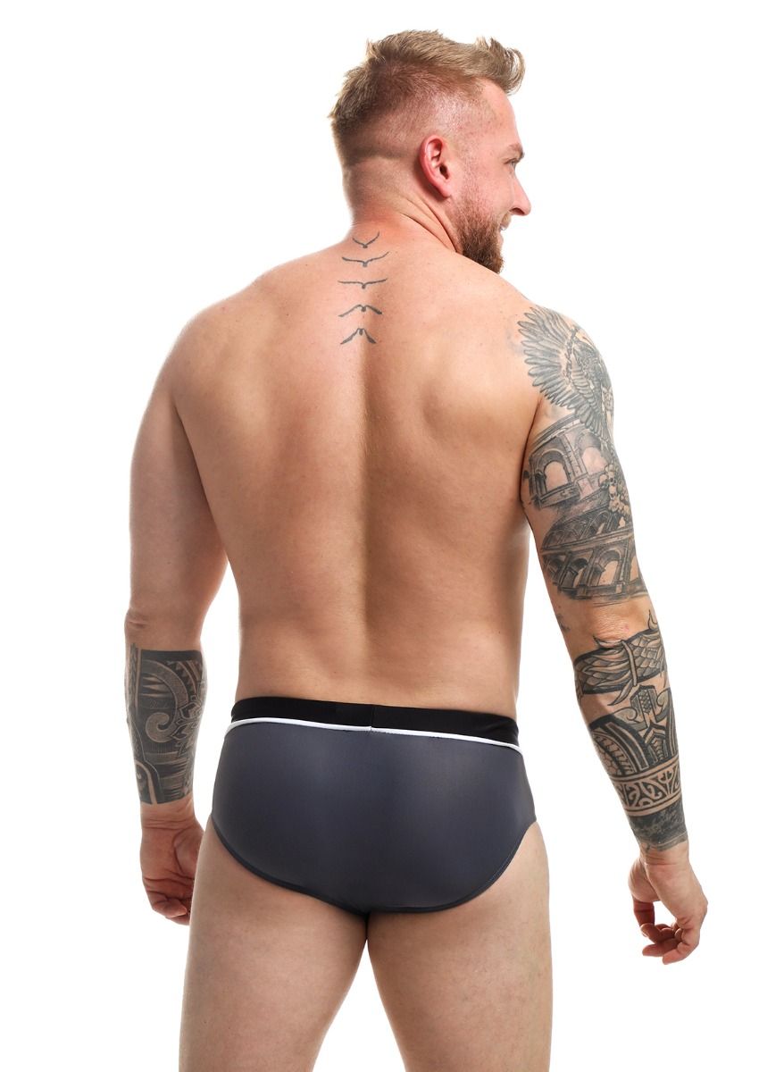 Пляжные плавки с контрастной отделкой 2