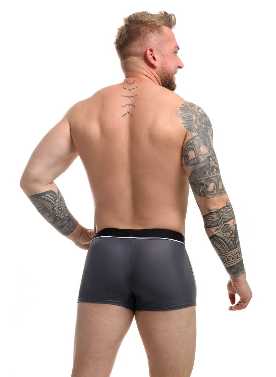 Пляжные боксеры с контрастными полосками по бокам 2