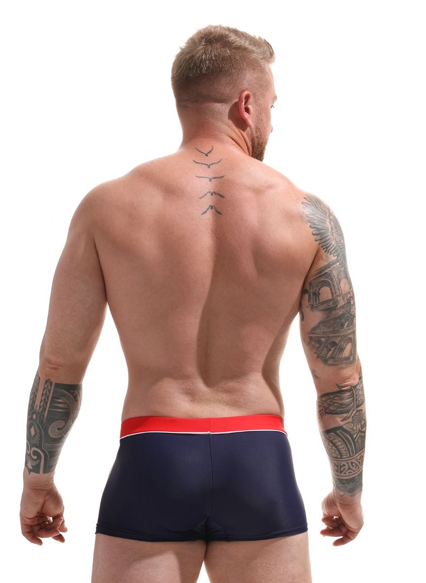 Пляжные боксеры с контрастными полосками по бокам 4