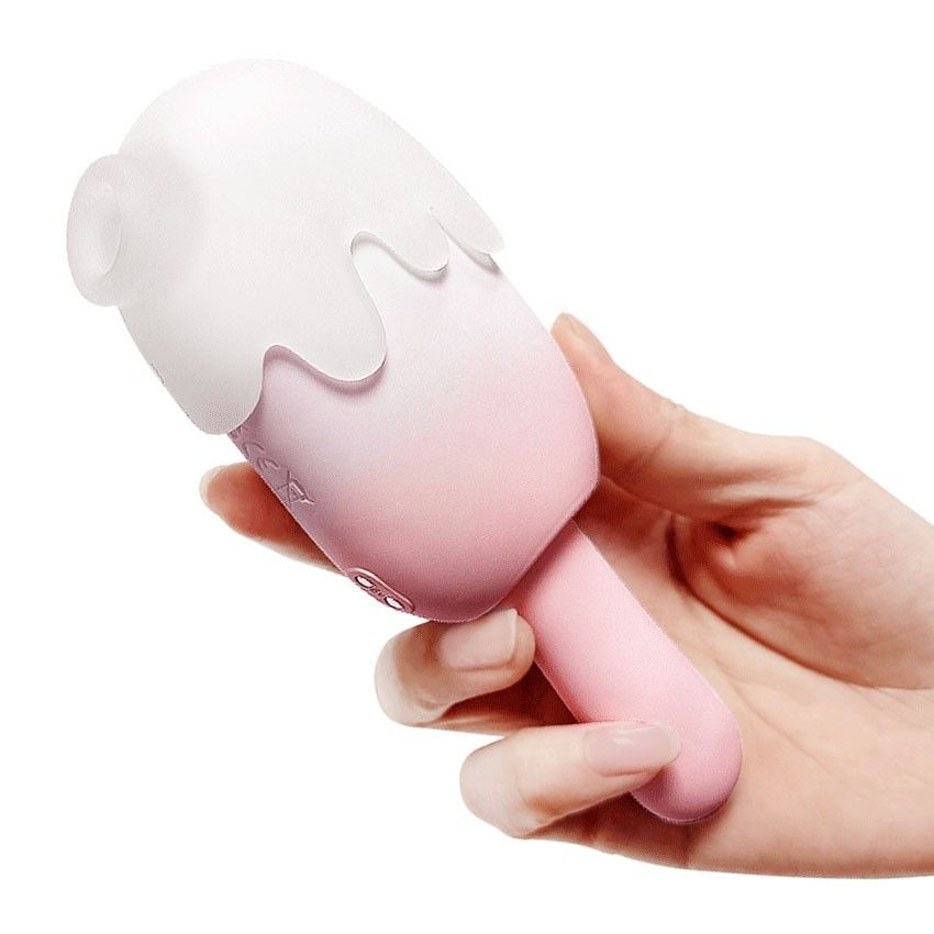 Нежно-розовый клиторальный вибромассажер Bite Me - 14,8 см. 4