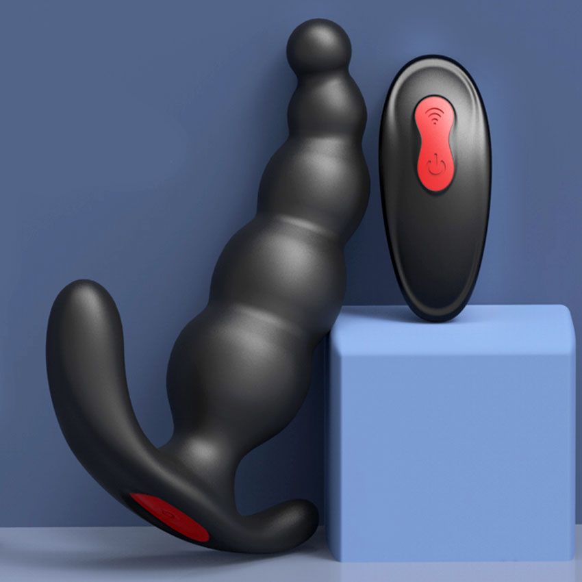 Черный анальный вибромассажер Dipper-RCT - 14,8 см. 6