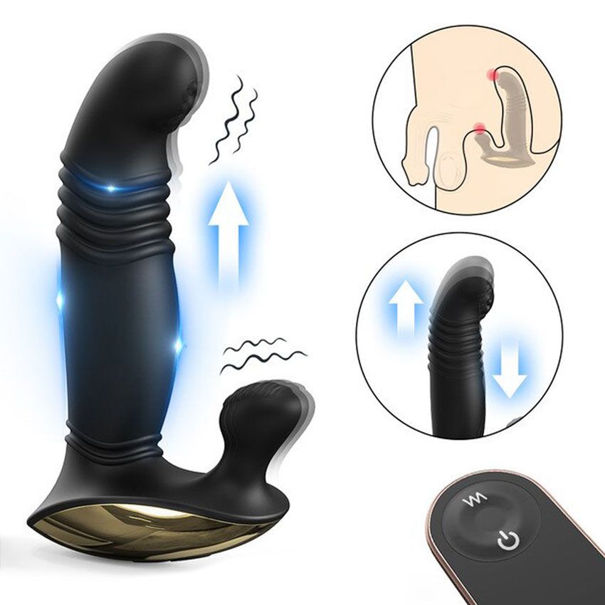 Черный массажер простаты The Eye of Horus-RСT - 14,4 см. 4