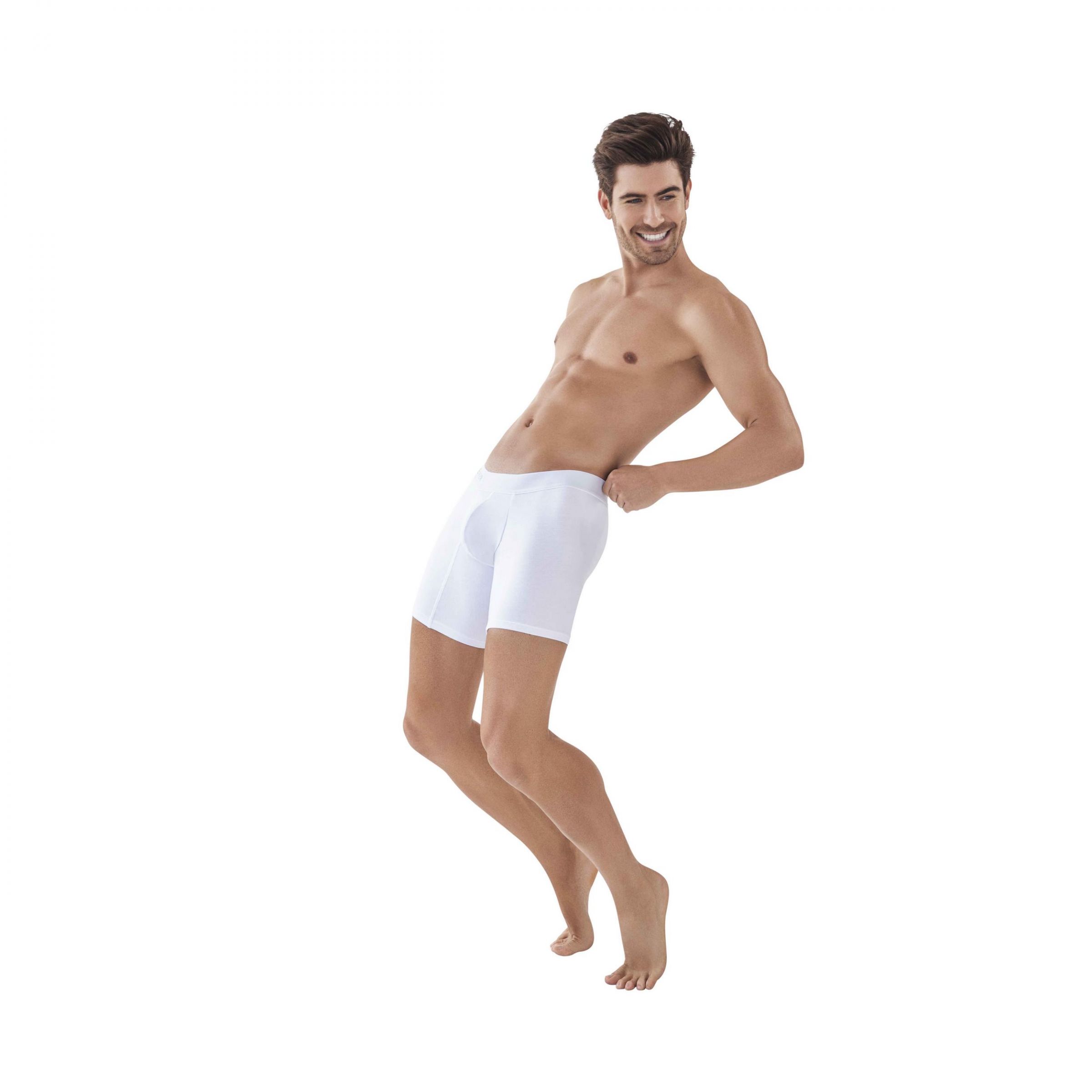 Белые удлиненные трусы-боксеры Caribbean Long Boxer 2