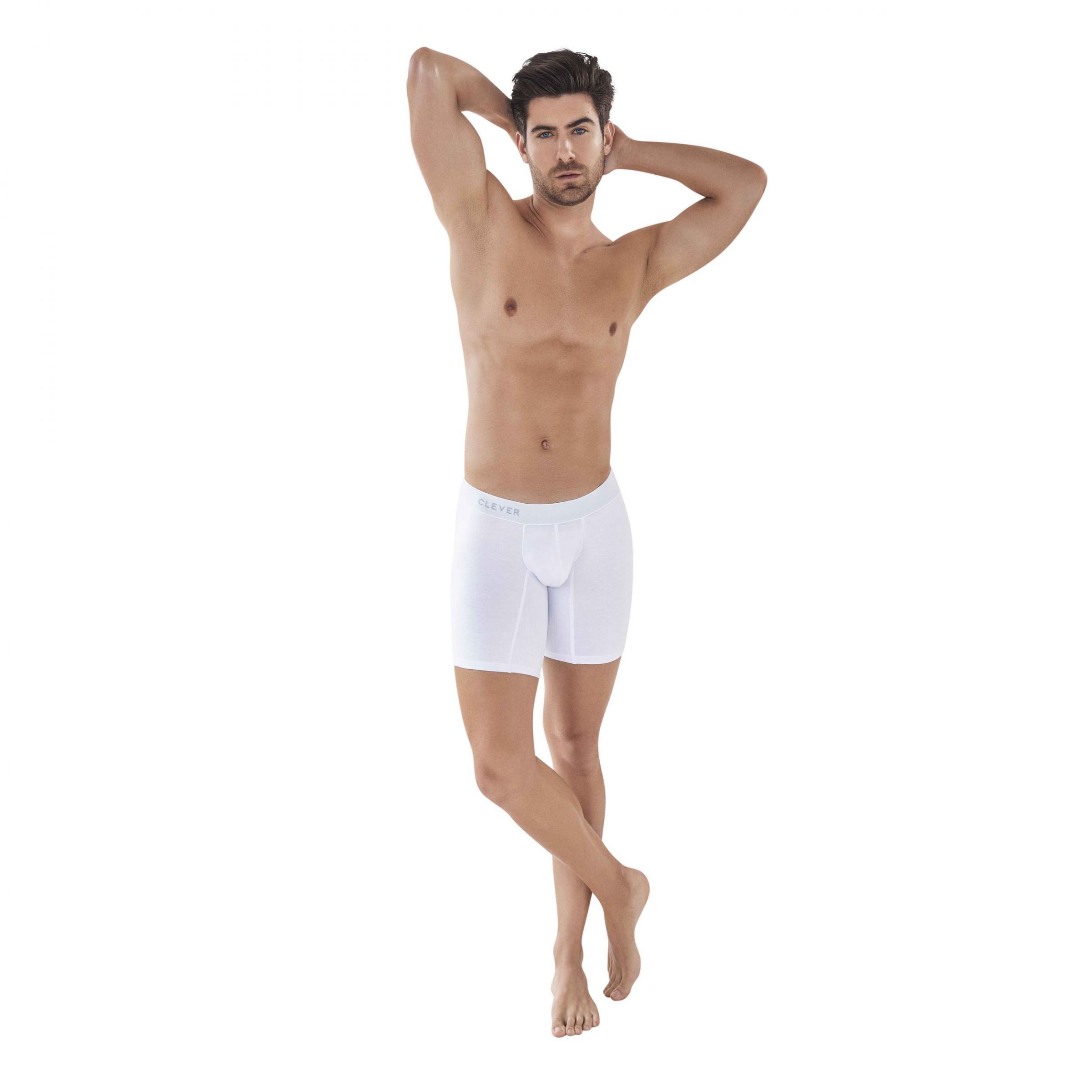 Белые удлиненные трусы-боксеры Caribbean Long Boxer 4
